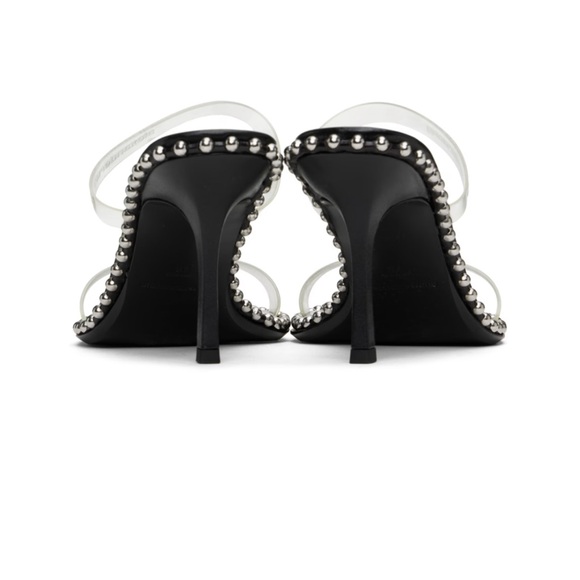 ALEXANDER WANG
Black Nova 85 Strappy PVC Heeled Sandals size 37